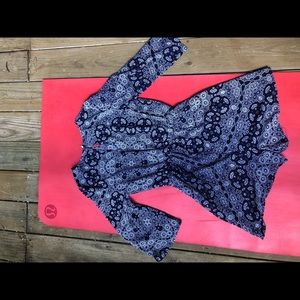 Medium long sleeve romper with print